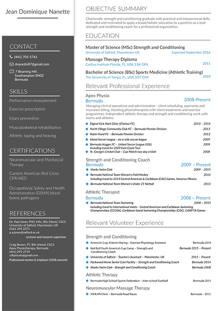 Resume  template